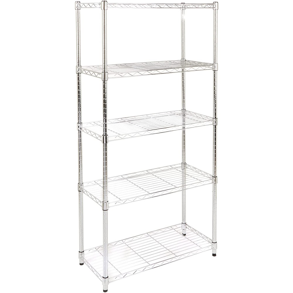 Heavy Duty Shelving Unit, 5-Shelf, Black: image 4